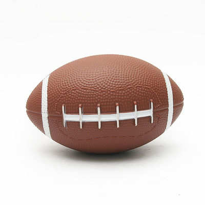 A criança inflável do PVC ostenta o logotipo impresso feito sob encomenda do futebol americano da bola