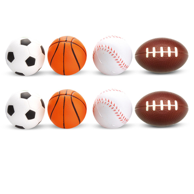 O mini plutônio espuma bolas do alívio de tensão limpa a cor personalizada para o jogo das crianças