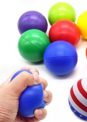 Bola de espuma PU personalizada, bola anti-estresse de alívio de pressão com logotipo