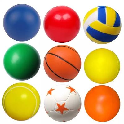 Bola de espuma PU personalizada, bola anti-estresse de alívio de pressão com logotipo