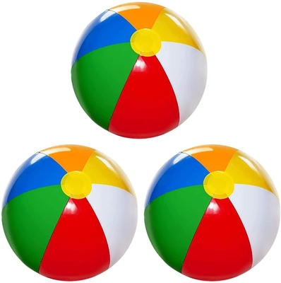 24 Ecofriendly impermeáveis antiusura colorido da bola de praia do PVC da polegada