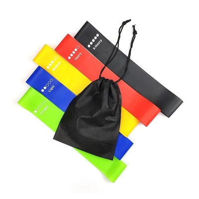 Faixas resistentes Nontoxic da resistência do látex, correia elástica do PVC para o exercício