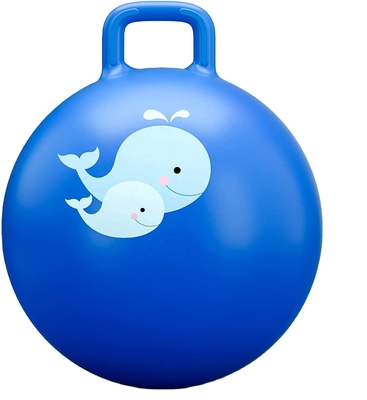 Os funis Bouncy das crianças portáteis do PVC, bola não tóxica da lupulagem com punho