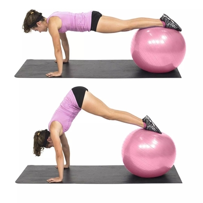 Bola estourada engrossada 65cm do Gym do PVC anti, bola Nontoxic do exercício para a perda de peso