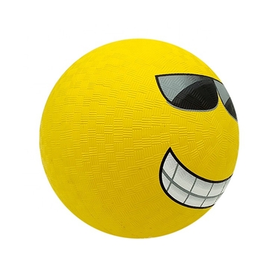 Reusável multifuncional Nonslip de Smiley Face Rubber Bounce Ball