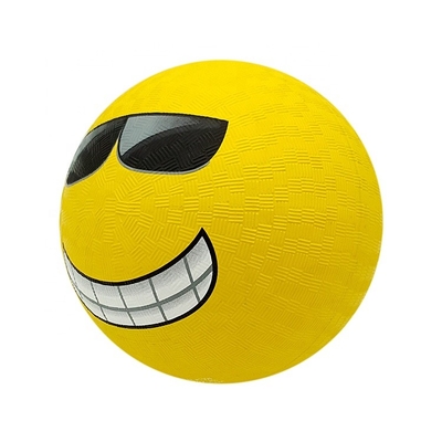 Reusável multifuncional Nonslip de Smiley Face Rubber Bounce Ball
