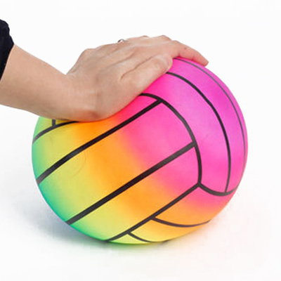 Arco-íris Dodge Toy Ball Multicolored Wear Resistant inflável