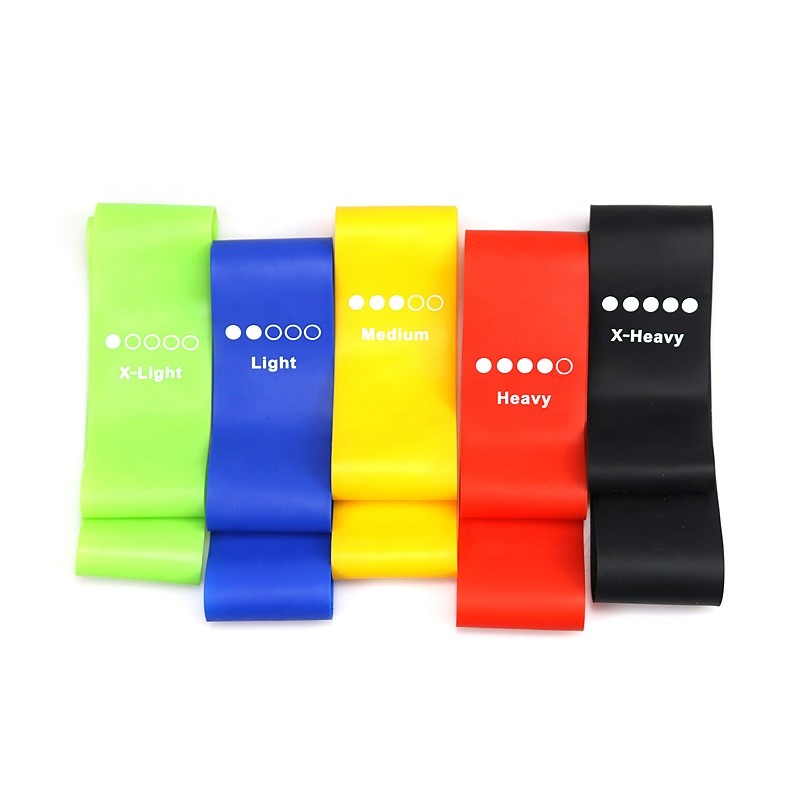 Faixas resistentes Nontoxic da resistência do látex, correia elástica do PVC para o exercício