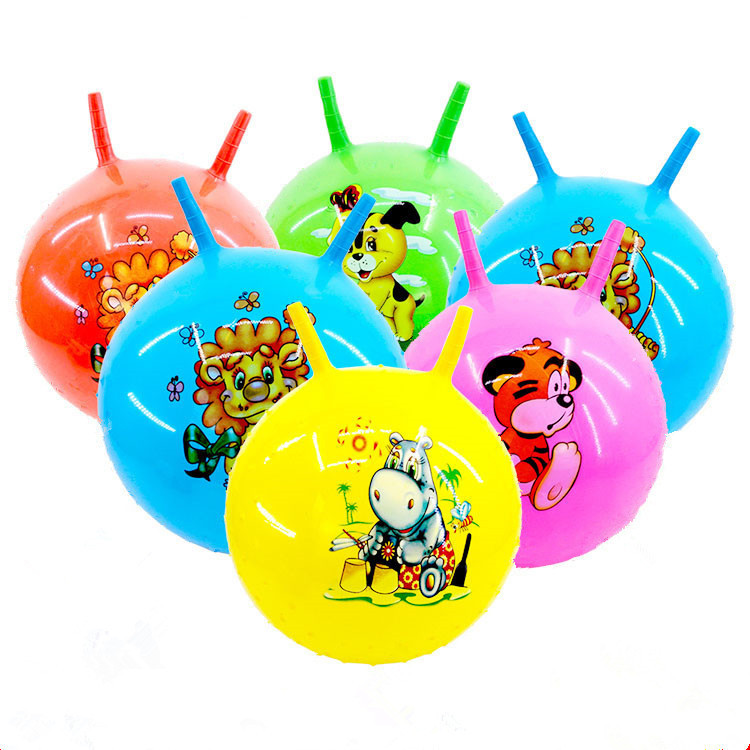 Grandes bolas Bouncy Nontoxic com punhos